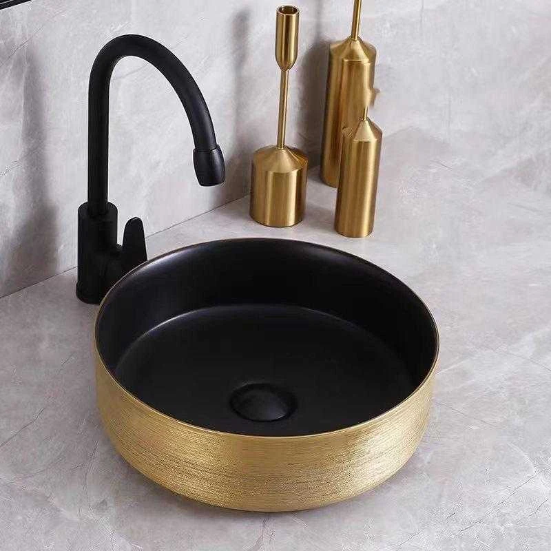 Umywalka Domoletti WASHBASIN COUNTERTOP ACB8004 GOLD/Juodas