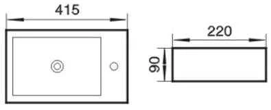 Umywalka Domoletti WASHBASIN 42CM ACB9033