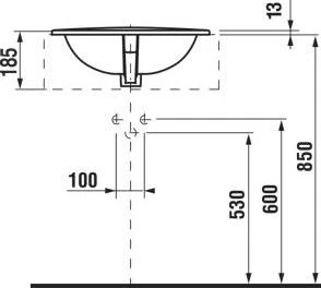 Praustuvė JIKA IBON H8130100001041, 410×520 mm