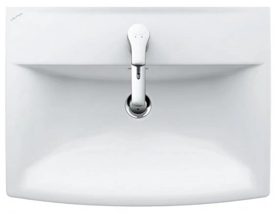 Laufen Pro Nordic praustuvas 60x42cm su maišytuvo anga, baltas