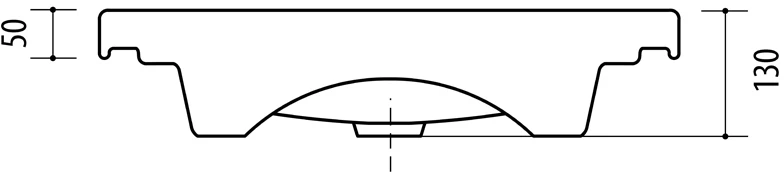 Praustuvė RIVA 50C-1, 490×370 mm