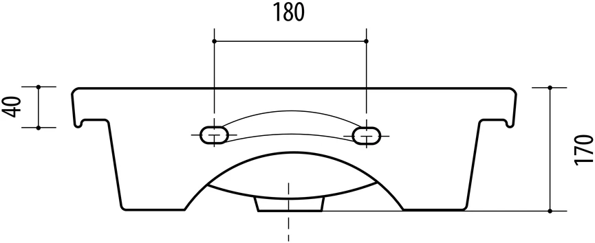 Praustuvė RIVA RIVA50A, 505×400 mm