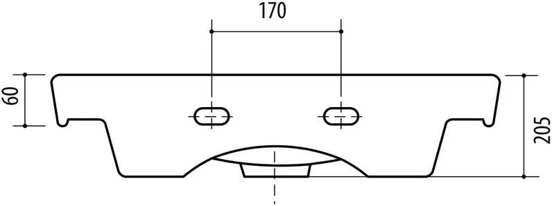 Praustuvė RIVA 55, 555×415 mm