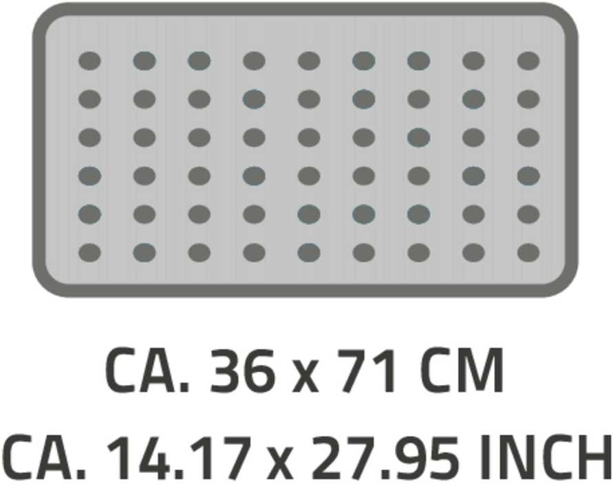 Vonios kilimėlių komplektas Ridder Promo 167501 71x36cm