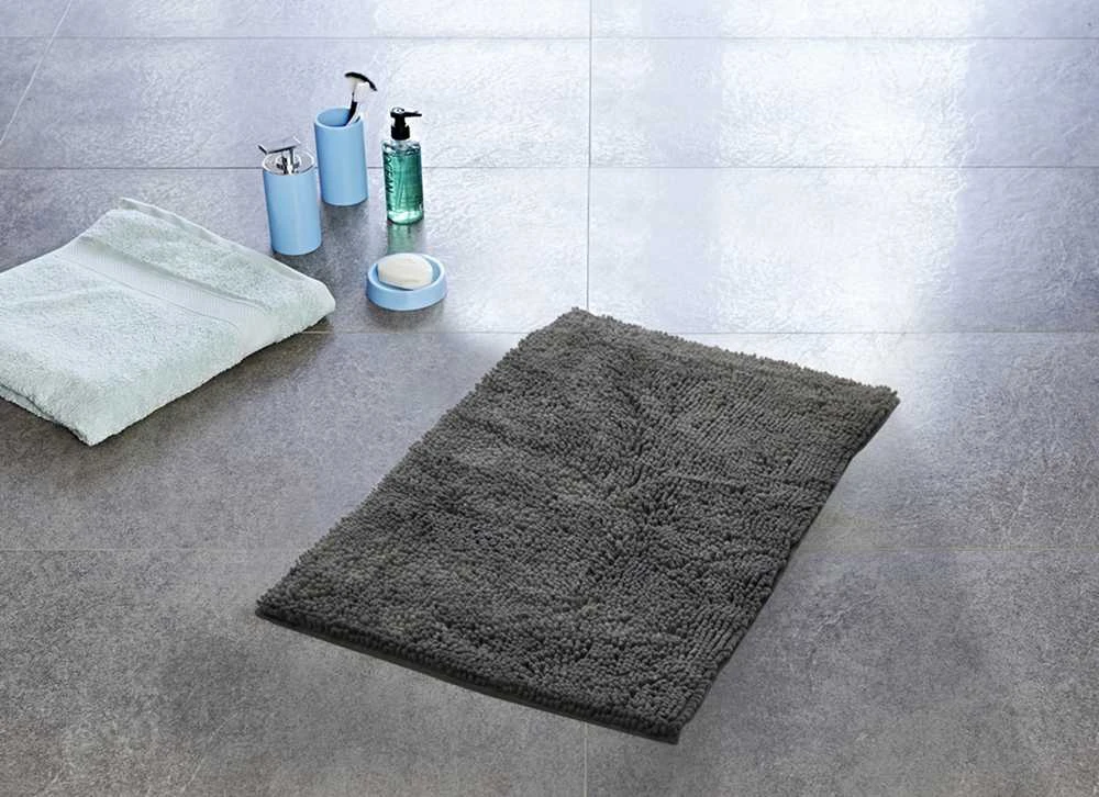 Vannas istabas paklājs Ridder Soft 7052117, pelēka krās., 65 cm x 45 cm