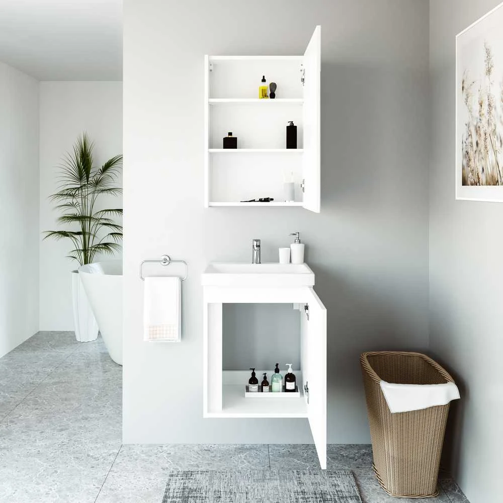 RIVA SPINTELĖ PAKAB SU PRAUS WTU-50WH-PM BALT