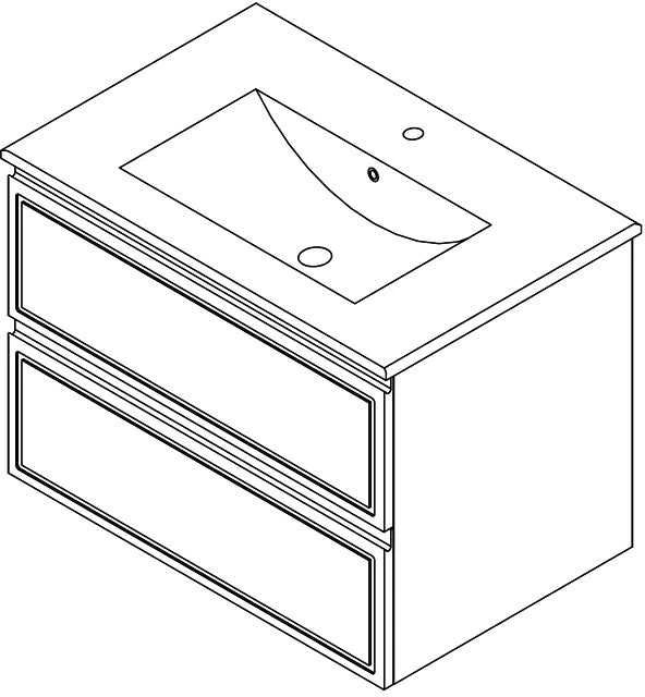Domoletti BATHROOM CABINET DOMOLETTI SA 70DL-2