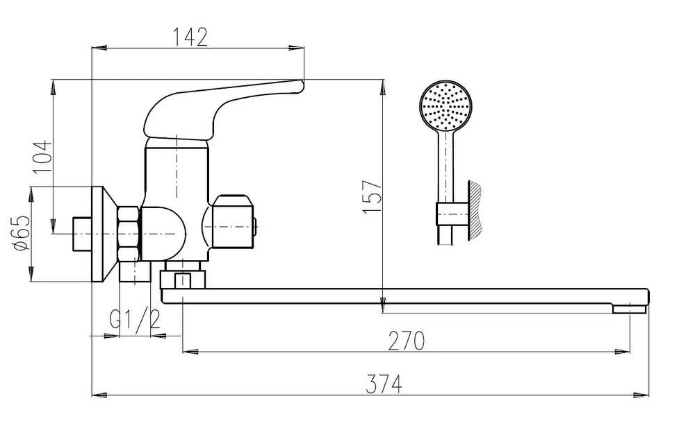 Domoletti BATH FAUCET SELENGA ECO DSEE053.5/1