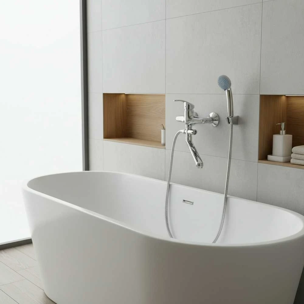 Thema Lux Dušo maišytuvas Sourcing BATH FAUCET DF3105-1 LONG SPOUT BRASS