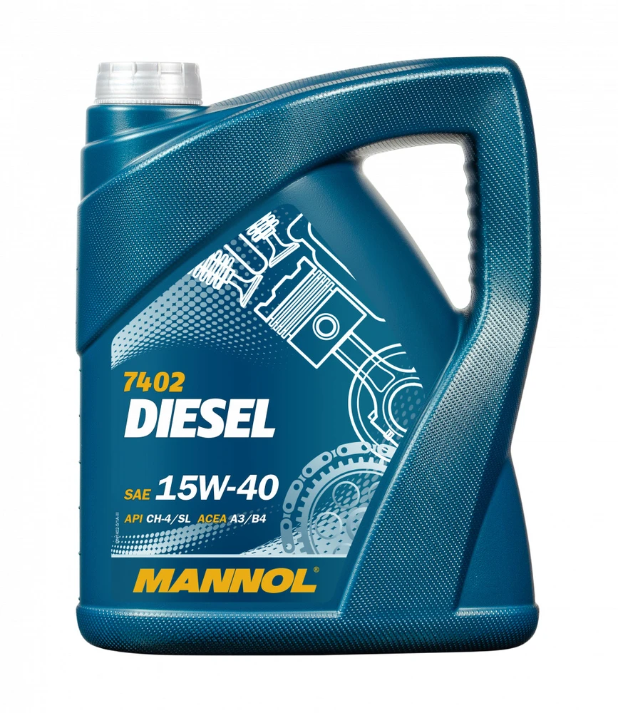 Automobilio variklio tepalas Mannol Diesel, 15W-40, 5 l