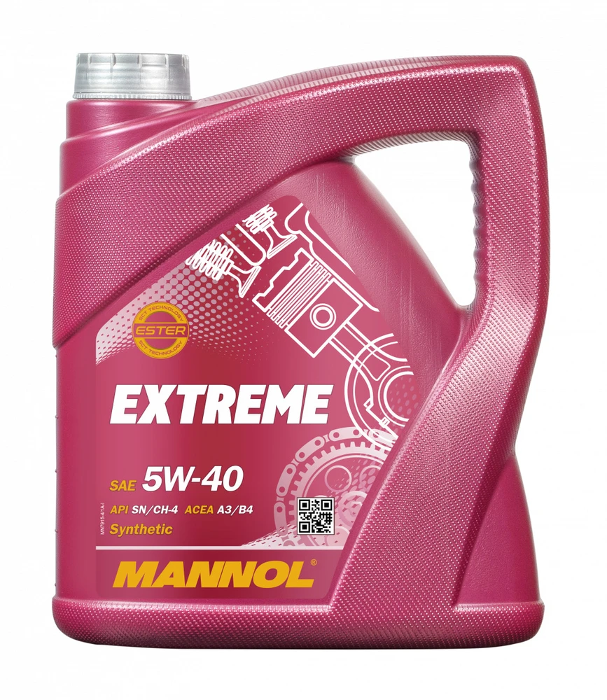 Mannol Alyva Extreme 5W/40 sintetinė varikliams 5 L