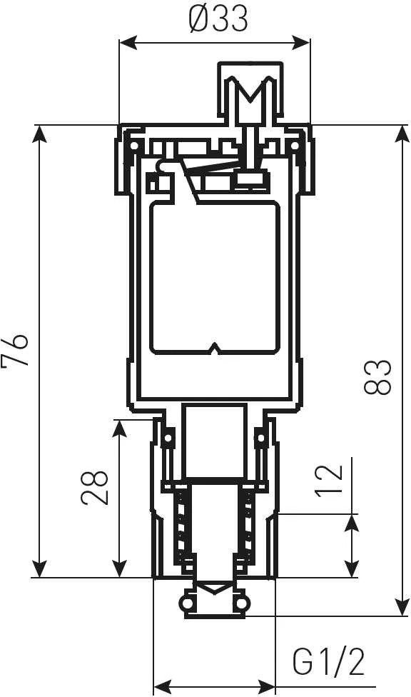 Nuorinimo vožtuvas FERRO 1/2″, automatinis, išardomas