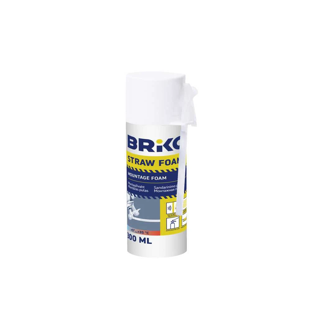 Vasarinės sandarinimo putos Briko Šiaudelis 300, 300 ml