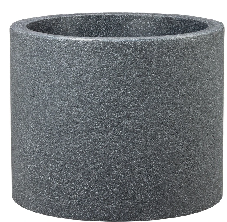Scheurich Vazonas plastikinis 130/50 juodas-granitas D50