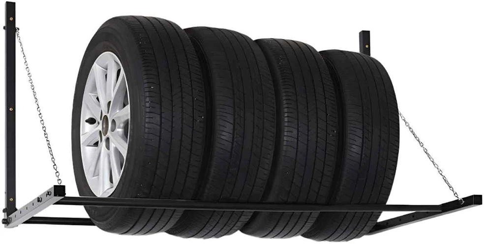 Velano Automobilio padangų laikiklis SGO Goliat, 810-1200 x 715 x 725 mm, juodos sp.