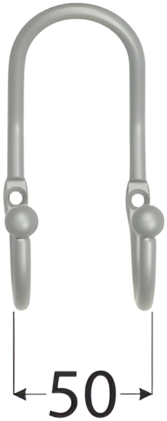 Velano Kabliukas WUA 1 Satino chromo 50mm