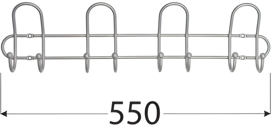 Velano Sieninis pakabukas WUA 4 550mm satino chromo