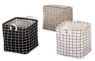 Krepšys skalbiniams Domoletti BASKET LAUNDR DOMOLETTI 33X33X34.5CM TEX