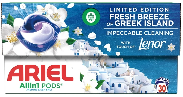 Kapsulės skalbimui ARIEL FRESH BREEZE 30SK