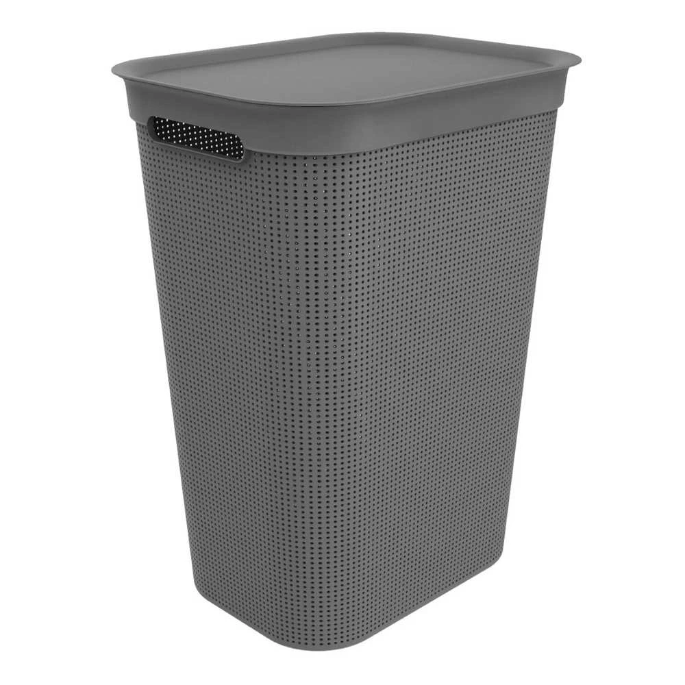 Veļas kaste Rotho 1023508853, 50 l, pelēka krās., 43.1 cm x 34 cm