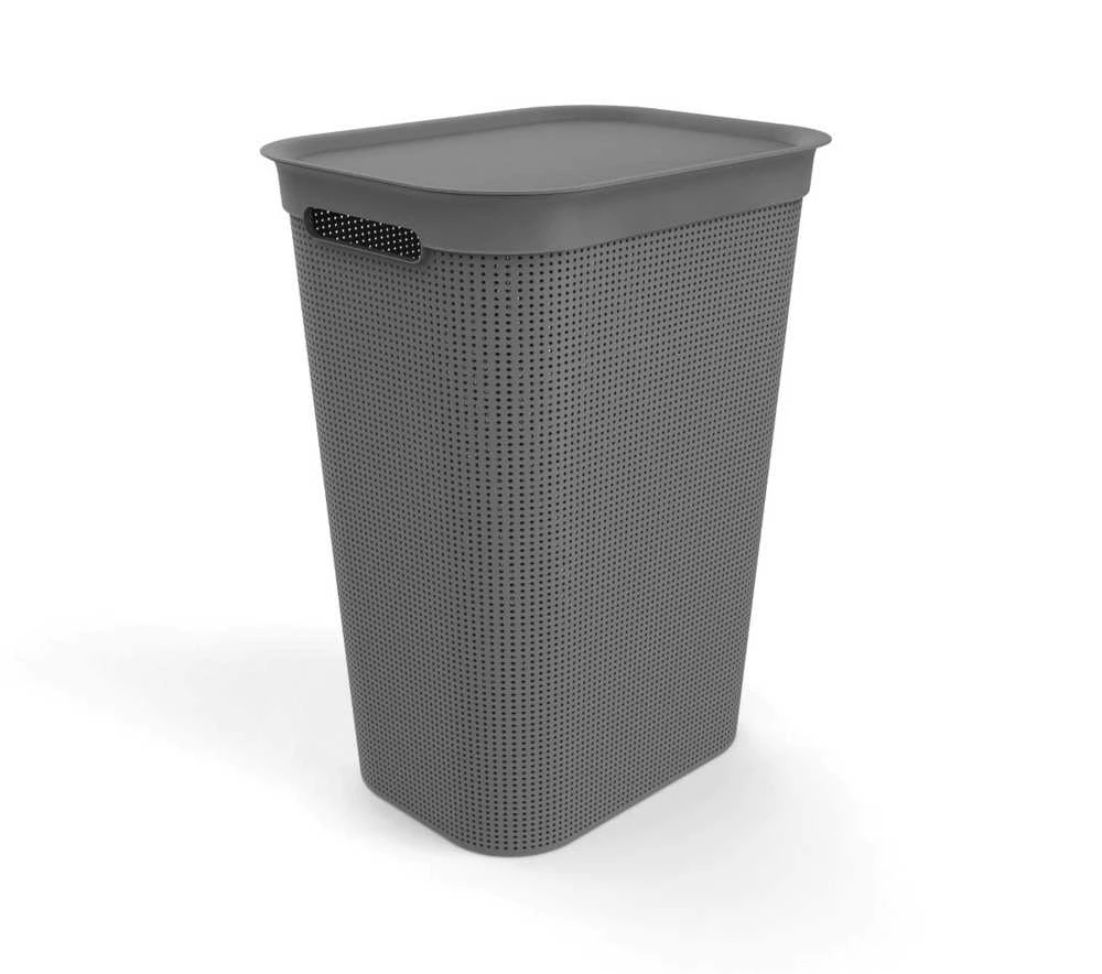 Veļas kaste Rotho 1023508853, 50 l, pelēka krās., 43.1 cm x 34 cm