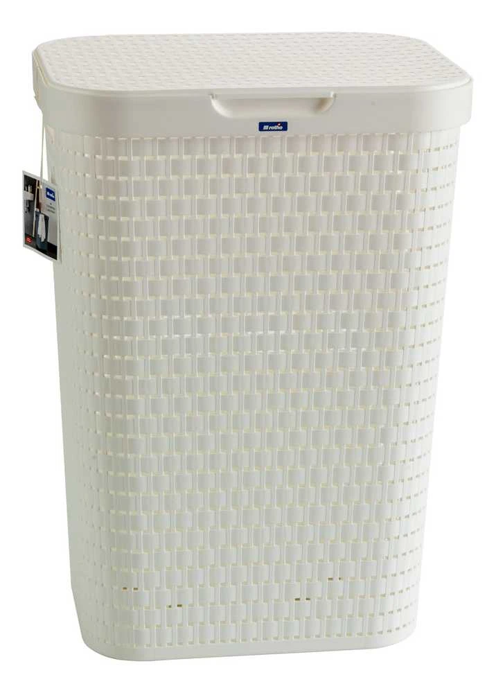 Veļas kaste Rotho 1032701100, 55 l, balta krās., 42 cm x 32 cm