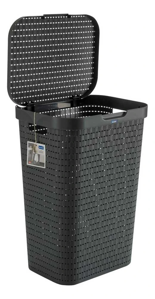Veļas kaste Rotho 1032708853, 55 l, antracīta/pelēka, 42 cm x 32 cm