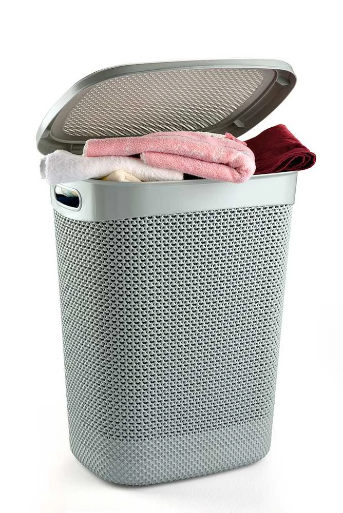 Veļas kaste Ucsan Plastik, 52 l, pelēka krās., 45 cm x 37 cm