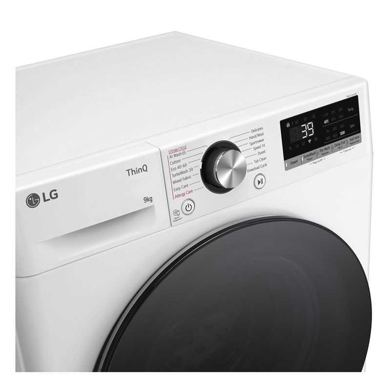 Skalbimo mašina LG F2WR709S2W, 9 kg, 47.5 cm, Wi-Fi
