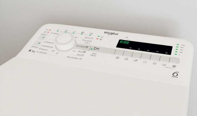 WHIRLPOOL Top load Skalbimo mašina TDLR 6040S EU/N, 6kg, 1000 rpm, Energy class C, Gylis 60 cm
