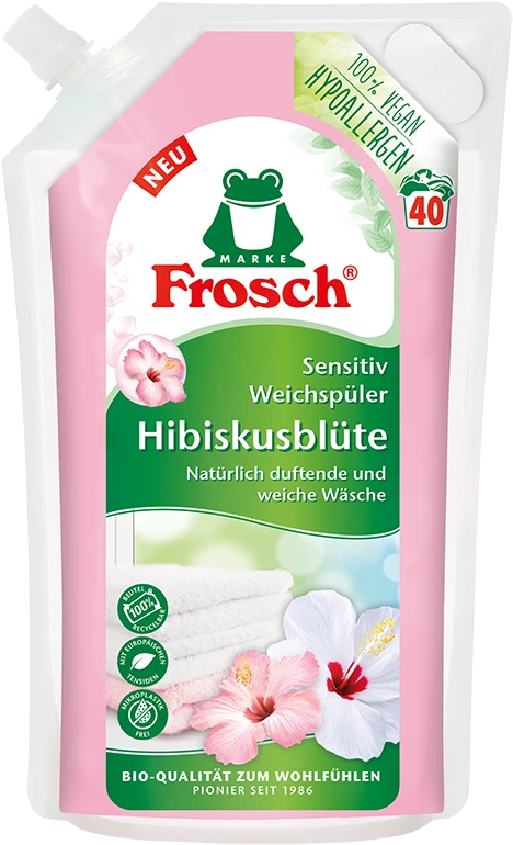 Audinių minkštiklis Frosch kinrožė, skystas, 1 l