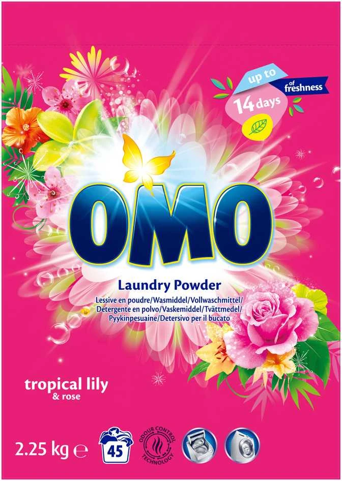 Skalbimo milteliai OMO TROPICAL LILY 2.25KG
