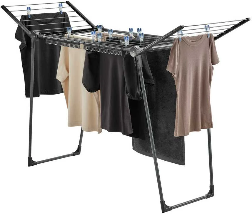 Leifheit Skalbinių džiovyklė PEGASUS 150 SOLID SLIM Juodas