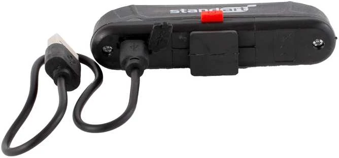 Dviračių žibintas Standart SD-3250, plastikas, juoda sp.