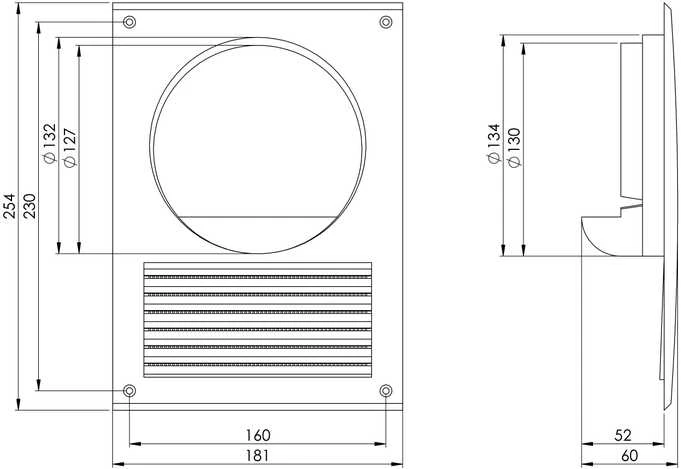 Ventiliacinis adapteris EUROPLAST NA12, D120-125