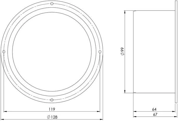 Ventiliacinis adapteris EUROPLAST VF100, D100
