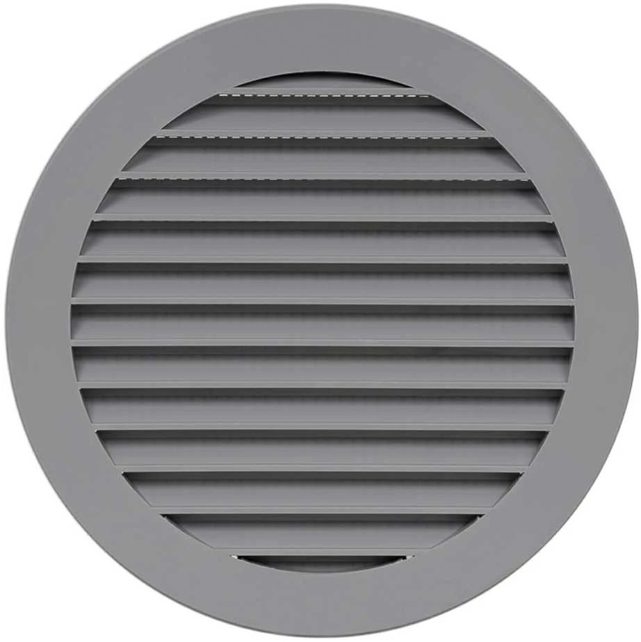 Plast. ventiliacijos grotelės EUROPLAST VR125P, D125, pilkos