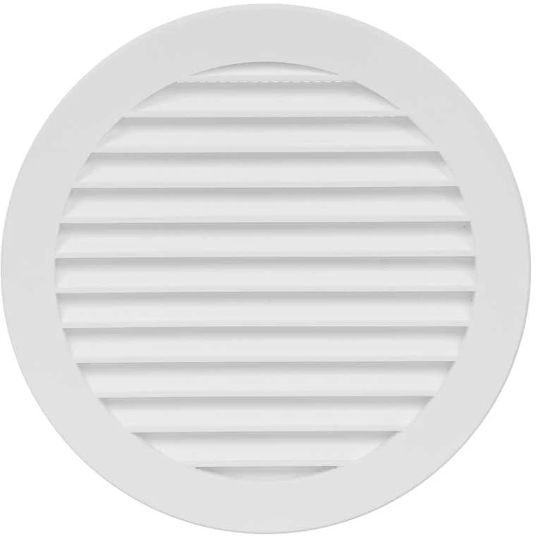 Plast. ventiliacijos grotelės EUROPLAST VR125, D125, baltos