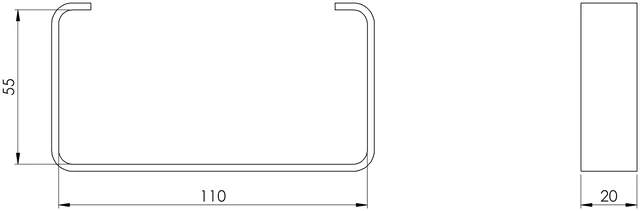 Ventiliatorius Laikiklis Europlast KZ, plastikas, 11 x 5.5 cm, 2 vnt.