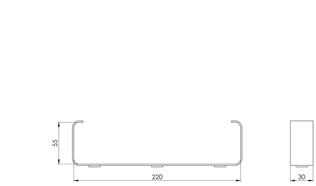 Ventiliatorius Kronšteins Europlast KZ25, plastmasa, 22 x 3 x 5.5 cm, 2 gab.