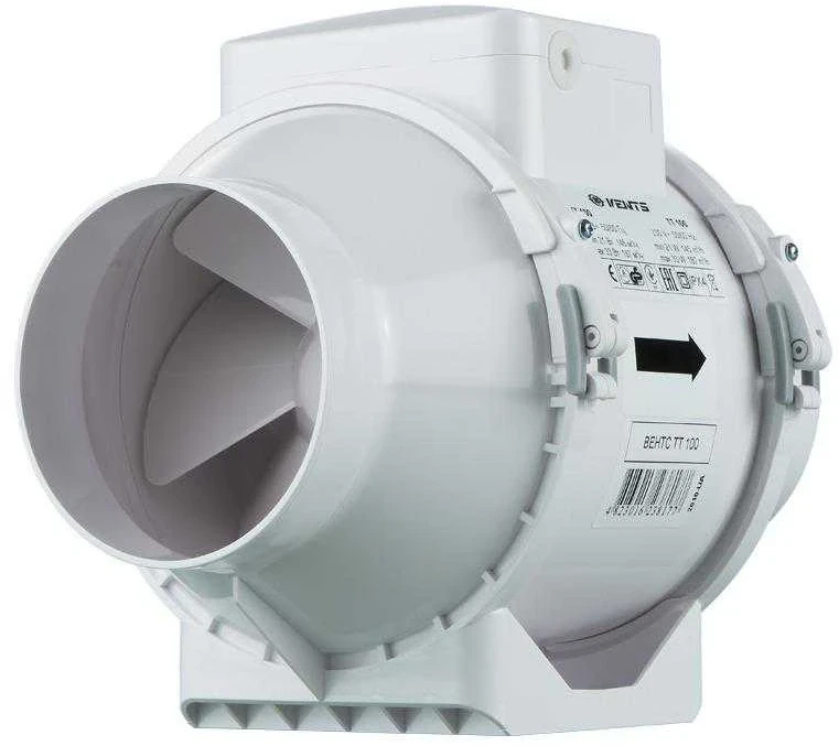 Vents Ventiliatoriai Kanalinis ventiliatorius su mišriu srautu fi 125 37W 37dB (TT125) | Orlaidės