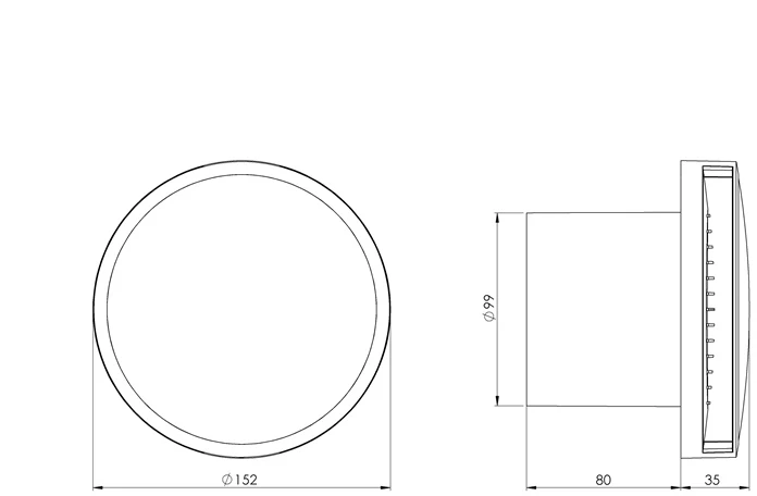 Ventiliatorius Ventilators sadzīves Europlast EAT100A, 10 cm
