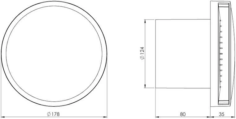 Ištraukiamasis ventiliatorius EUROPLAST EAT125A