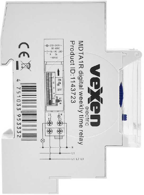 Vexen Electric Laikrodis, mechaninis, 16 A
