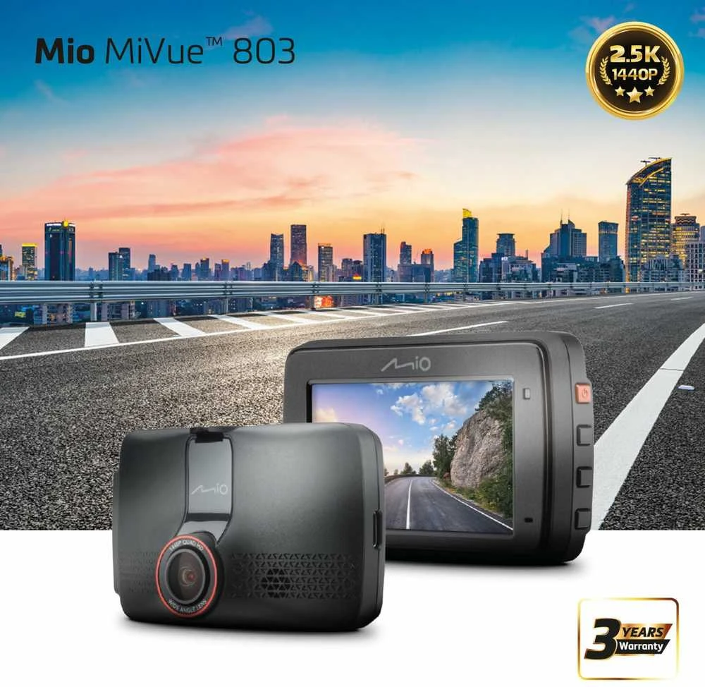 Vaizdo registratorius Mio MiVue 803, 2.5K 1440P, Wi-Fi, GPS