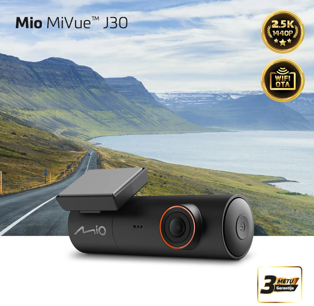Vaizdo registratorius Mio MiVue J30, 2.5K 1440P, WIFI
