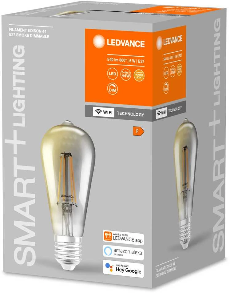 Ledvance 6W LED lemputė SMART+ Filament Edison Dimmable 44, E27, 2500K