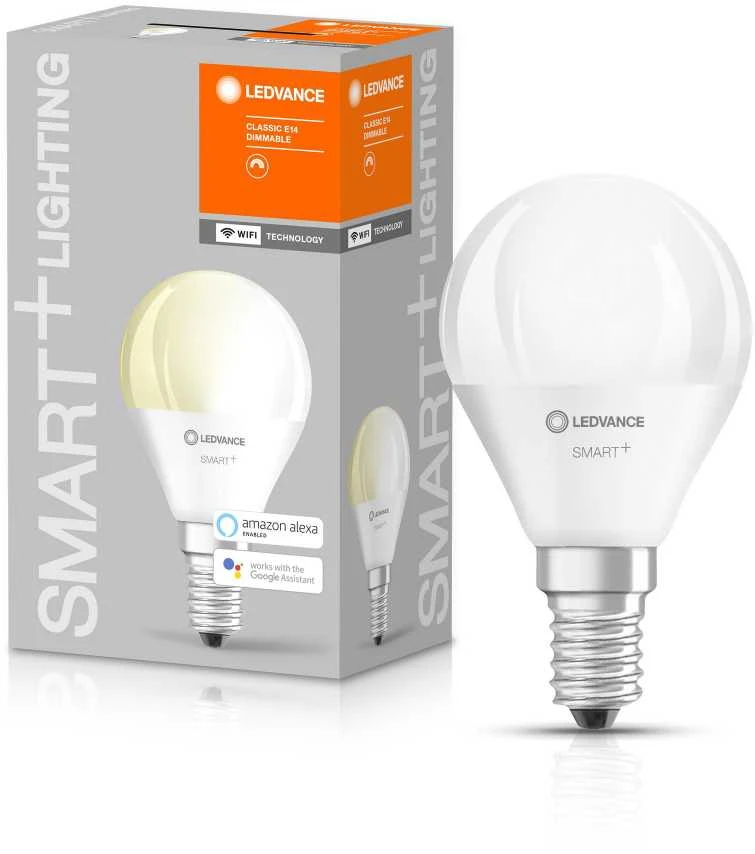 Ledvance Išmanioji LED lempa SMART WIFI, P45, 5W, E14, 470lm, dim
