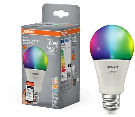 Osram LEMPUTĖ LED WIFI A100 E27 14W 1521LM RGBW