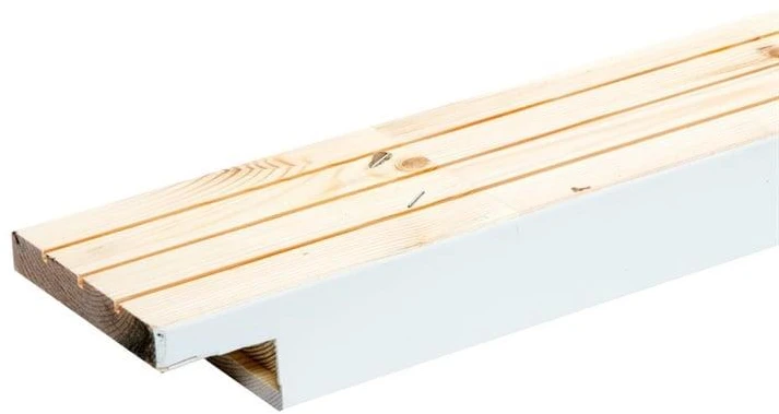 VILJANDI AKEN JA UKS Horizontali durų stakta Viljandi HOR9, 90 cm x 9.2 cm x 4.2 cm, balta spalva.